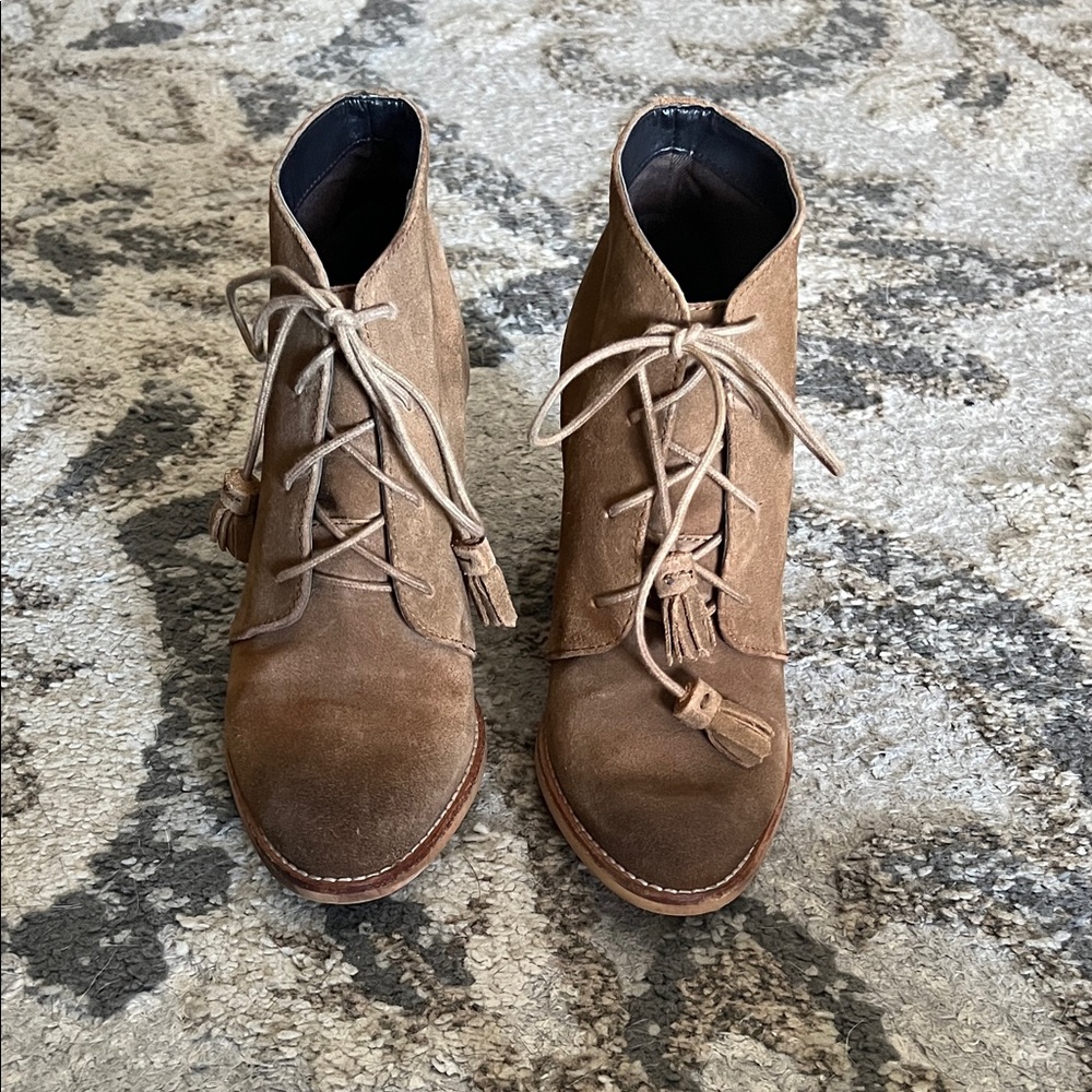 Crevo Tan Ankle Booties
